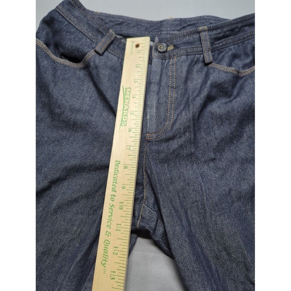 VTG Oscar de la Renta Womens Wool Pants Jeans Blue Italy Made Size 8 - Picture 5 of 8